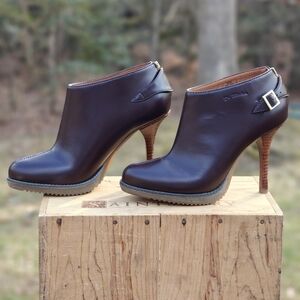 Dr. Martens "NEVENA" Dark Brown Leather Heels